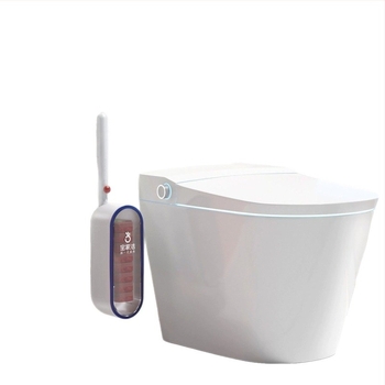 Baojiajie Еднократна четка за тоалетна с стенен монтаж без пробиване и ягодов аромат