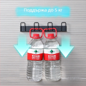 Стенно държач за чаши, без пробиване, дренажен държач за чаши от стъкло (въглеродна стомана, 210 г)