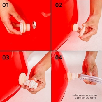 Пластмасова вана за дома, голям дебел съд за пране, издръжлива пластмаса