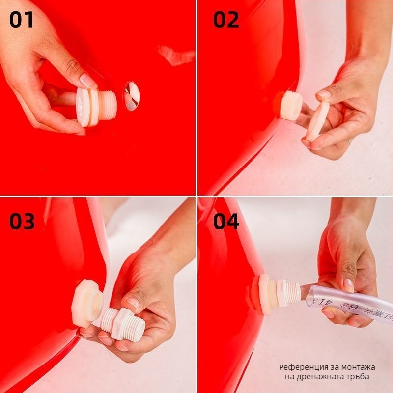 Пластмасова вана за дома, голям дебел съд за пране, издръжлива пластмаса