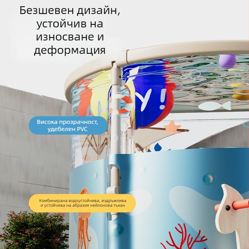 Детска сгъваема вана за къпане PVC – за баня, сгъваем модел, марка Yi ling