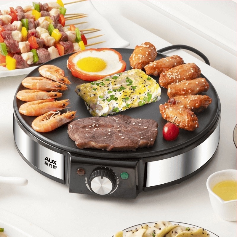 Електрическа плоча за палачинки AUX-LA102, 220V, 1200W, механично управление, подходяща за 4–5 души