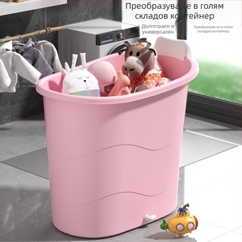 Пластмасова ваничка за възрастни, компактна, с дебели стени, за пълно тяло