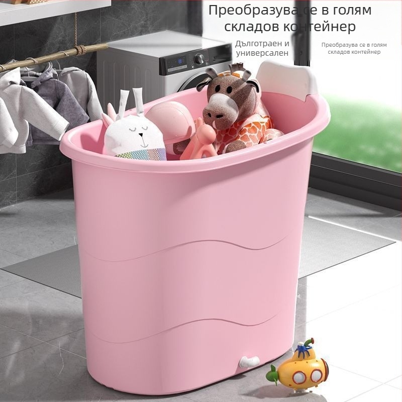 Пластмасова ваничка за възрастни, компактна, с дебели стени, за пълно тяло