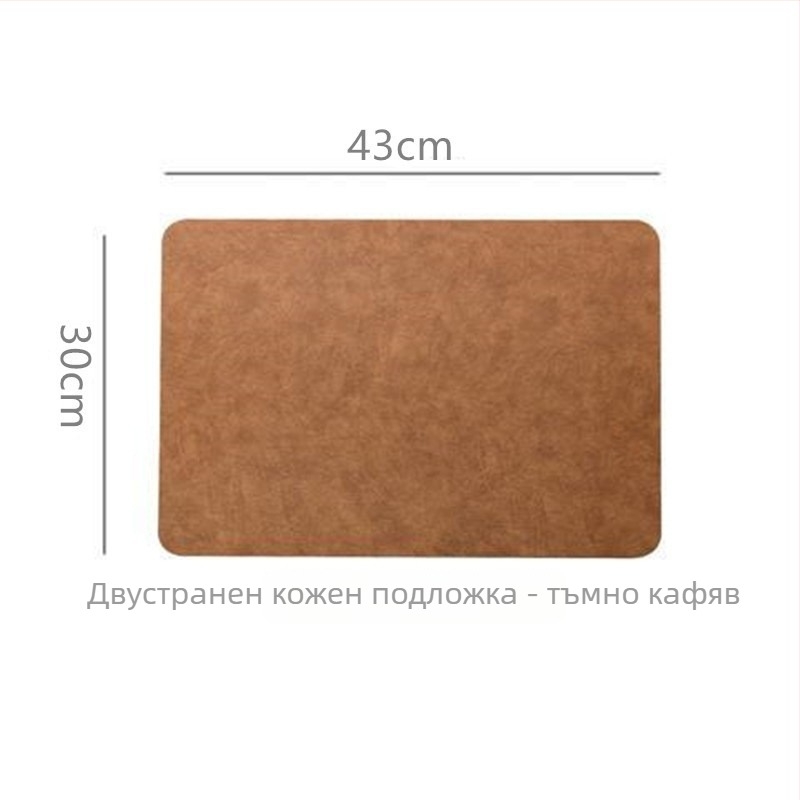 PU кожена подложка за прибори, квадратна форма, висока класа, лицензиран частен етикет, пуск на пазара пролет 2021 г.