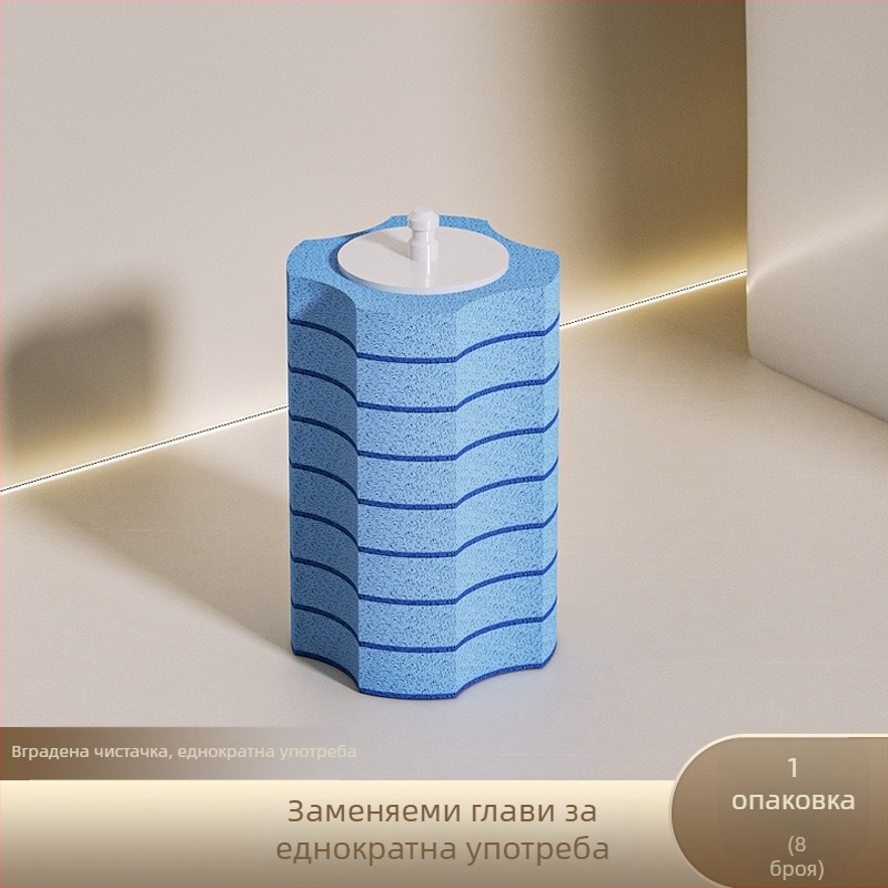 Комплект за еднократна тоалетна четка със вакуумно закрепване, стенен монтаж, пластмасов материал, стил лайт лукс