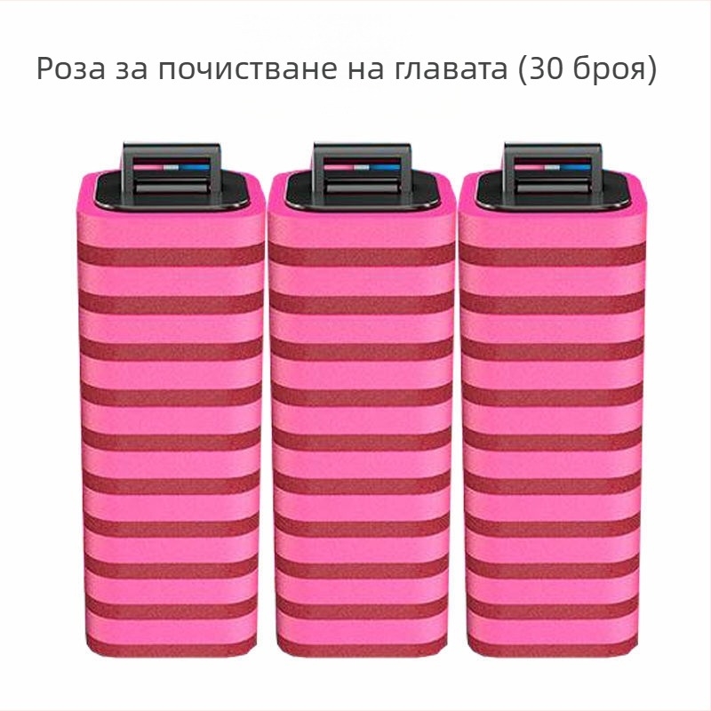 Комплект за еднократна тоалетна четка, стенно монтиран, за японска баня, със сменяема глава, пластмасова конструкция