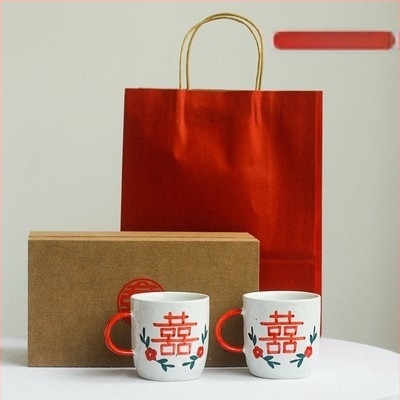 Ръчно изработен груб керамичен сервиз за хранене с купи, чаши и лъжички – с възможност за персонализиране, сватбен подарък