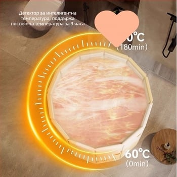 Сгъваема кофа за вана за къпане — пластмасова, сгъваем дизайн, за къпане
