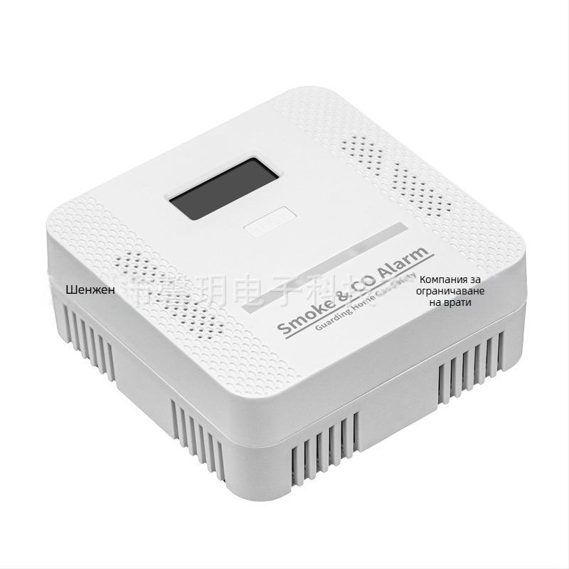 2-в-1 CO и детектор за дим, безжичен, 360° детекция, таванен монтаж, модел XY-S510COM