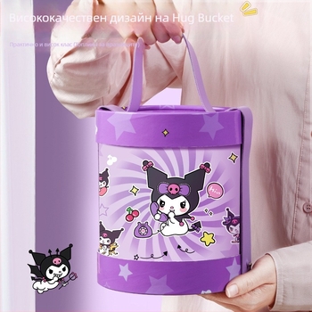 Kuromi кофа за прегръдки — DIY празна кофа за деца, ламинирана конструкция, материал Opp+Paper, декоративен канцеларски материал