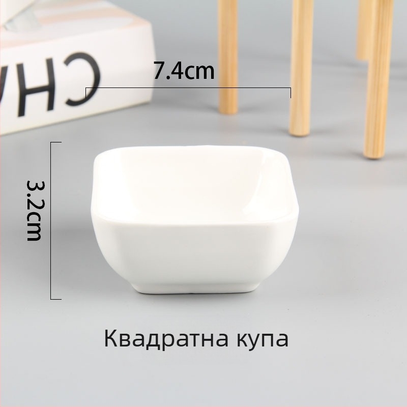 Порцеланов кръгъл съд, микровълнова безопасност, хотелска сервировка, глазирана повърхност, печат на лого по заявка