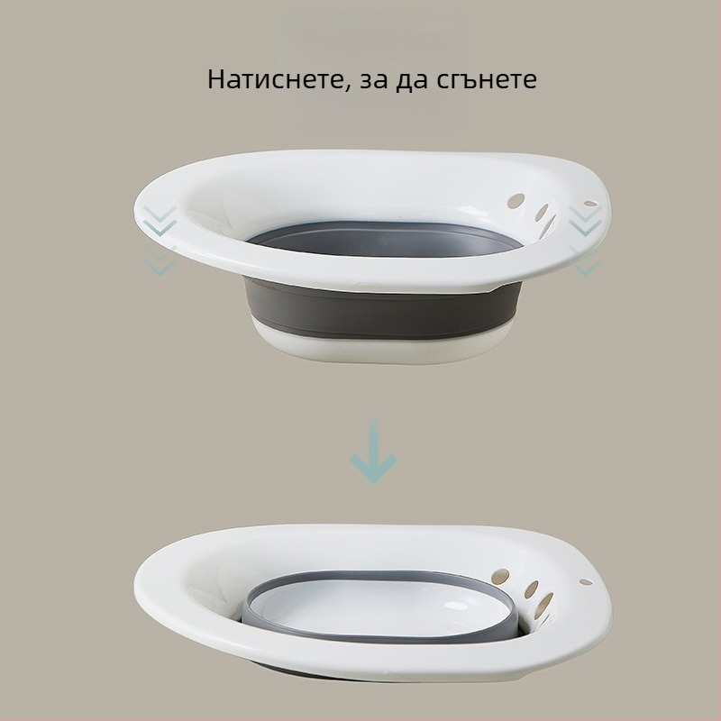 Сгъваемо биде за баня, материал PP+TEP, за възрастни, дизайн тип тоалетна