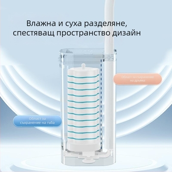 Еднократна тоалетна четка за домашна баня, безупречно почистване на ъглите (пластмасови четина)