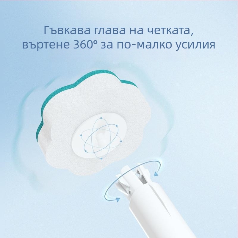 Еднократна тоалетна четка за домашна баня, безупречно почистване на ъглите (пластмасови четина)