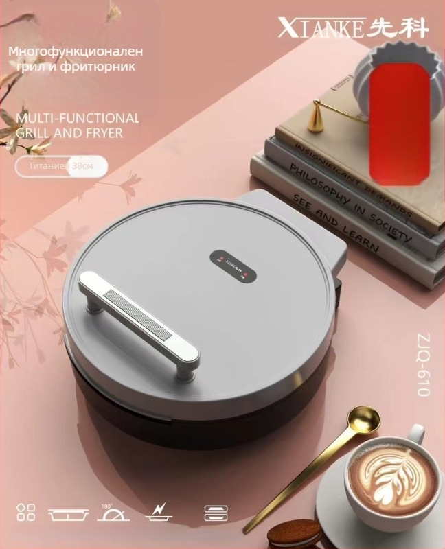 Xianke 9960 Електрически Тиган за Палачинки с Двойно Нагряване