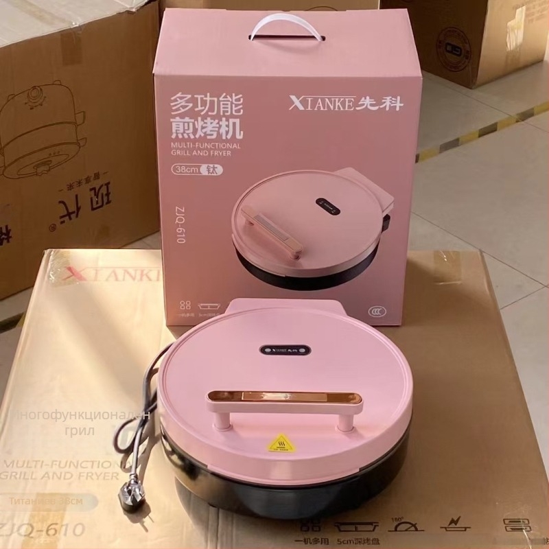 Xianke 9960 Електрически Тиган за Палачинки с Двойно Нагряване