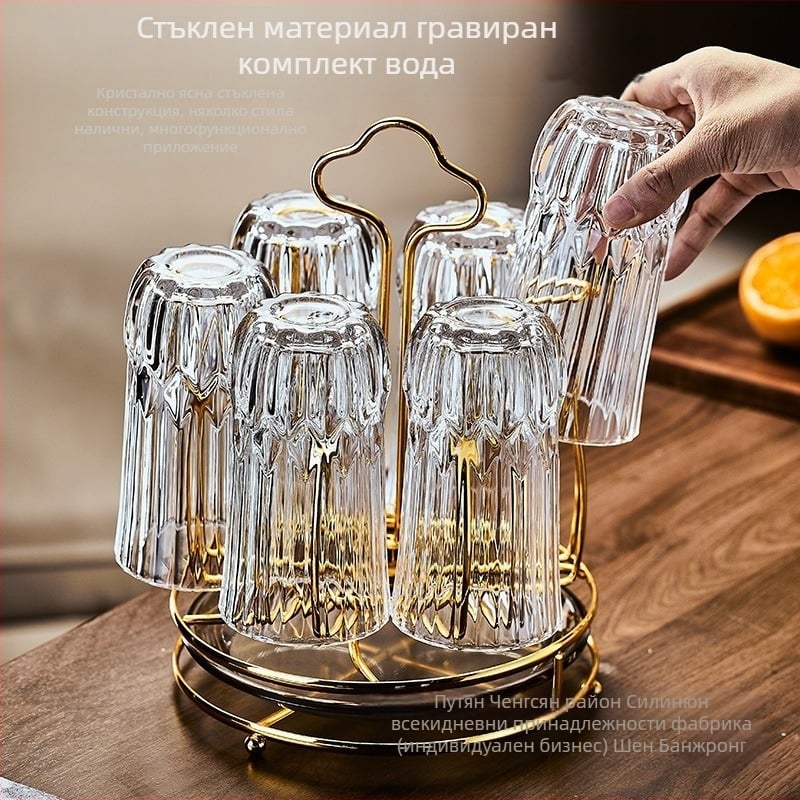 Комплект чаши за гости за дома, стил Nordic, материал Deao, марка Sheng bangrong, голям капацитет, с дренажна тава