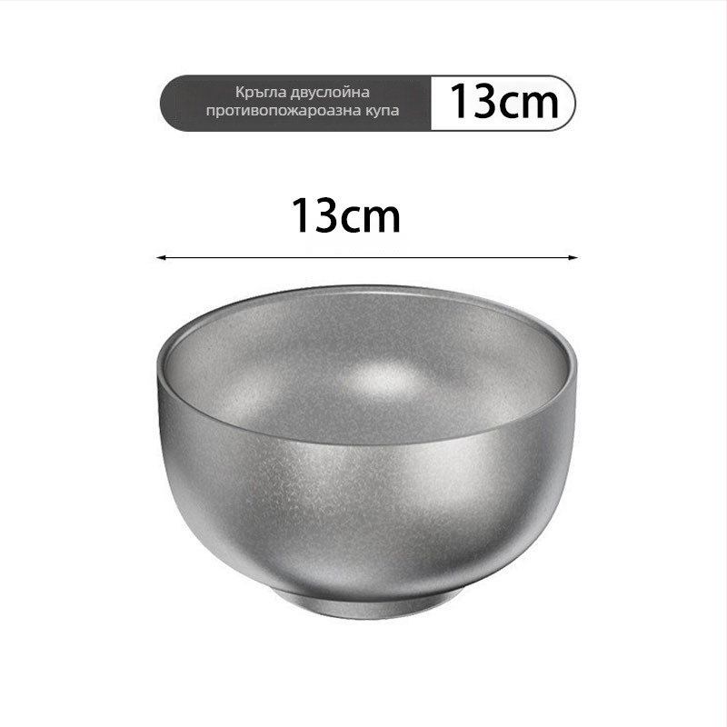 304 неръждаема стомана — посуда за хранене, ретро снежинка индустриален стил; купи и чинии за ориз и за супа, плочи за сос; модерна простота; възможност за лого персонализация; неподходящо за микровълнова