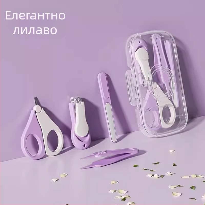 Бебешки комплект за подстригване на нокти – неръждаема стомана, наклонено отваряне, форцепс за нокътния жлеб, безопасно за деца, марка Friendly