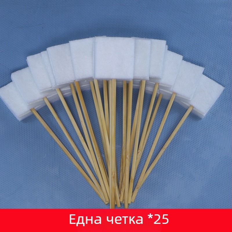 Еднократна тоалетна четка за домакинство — за пълно почистване на ъглите и фугите, ядро за замяна, пластмасова