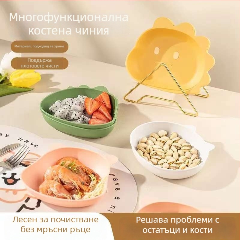 Креативна карикатурна чиния в японски стил за сосове, десерти и закуски — пластмасова чиния за плодове