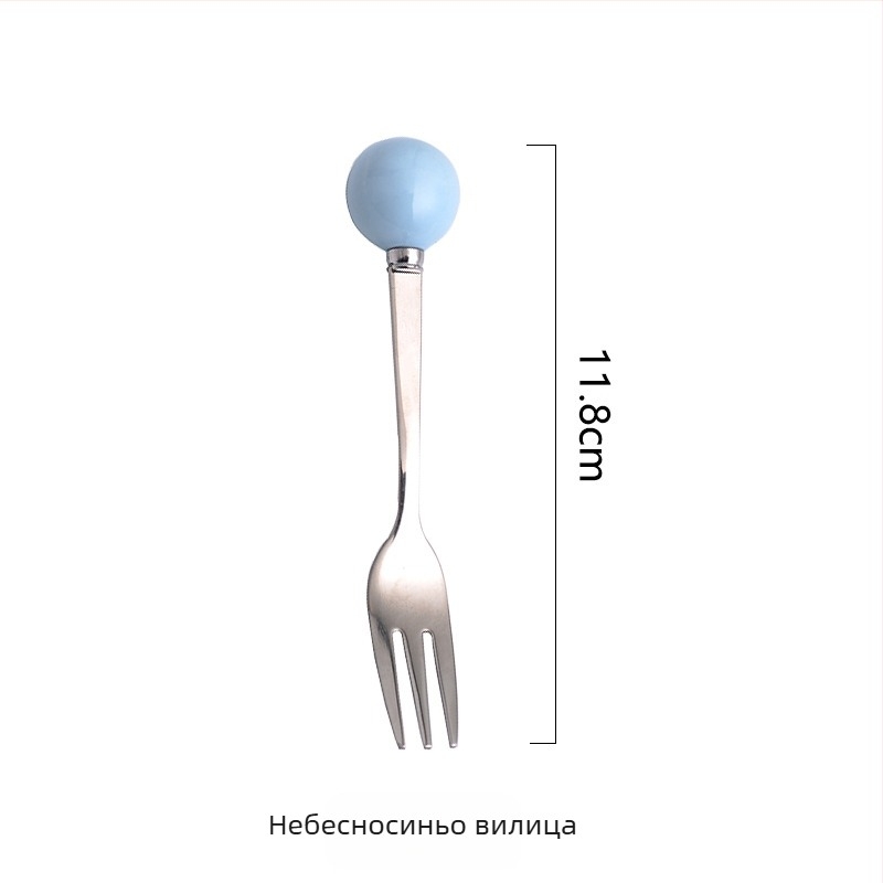 Сет плодови вилици за деца от 304 неръждаема стомана, прост стил, огледално полирани (304 неръждаема стомана • плодови вилици • прост стил • огледално полирани • подходящи за деца)