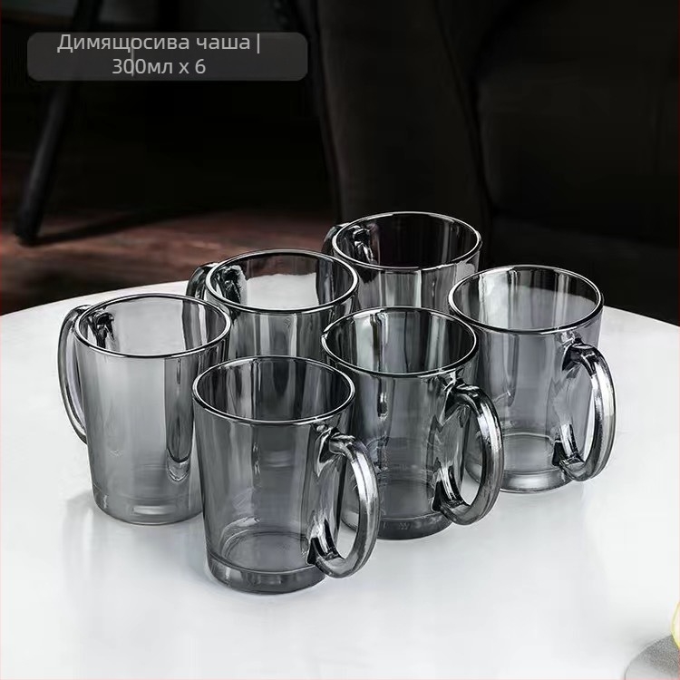 Стъклен комплект за вода със чаши, европейски стил, топлоустойчив, за студена вода и студено запарване, подаръчна кутия — Jingyue