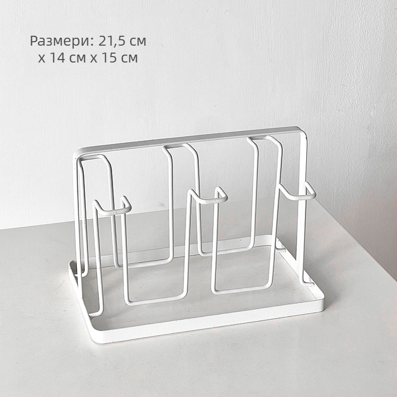 Barx държач за чаши за чай с дренаж и съхранение, окачващ държач за стъклени чаши, модерен стил простота, без пробиване