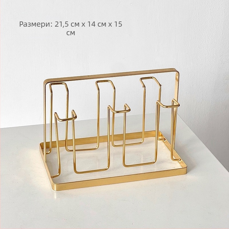 Barx държач за чаши за чай с дренаж и съхранение, окачващ държач за стъклени чаши, модерен стил простота, без пробиване