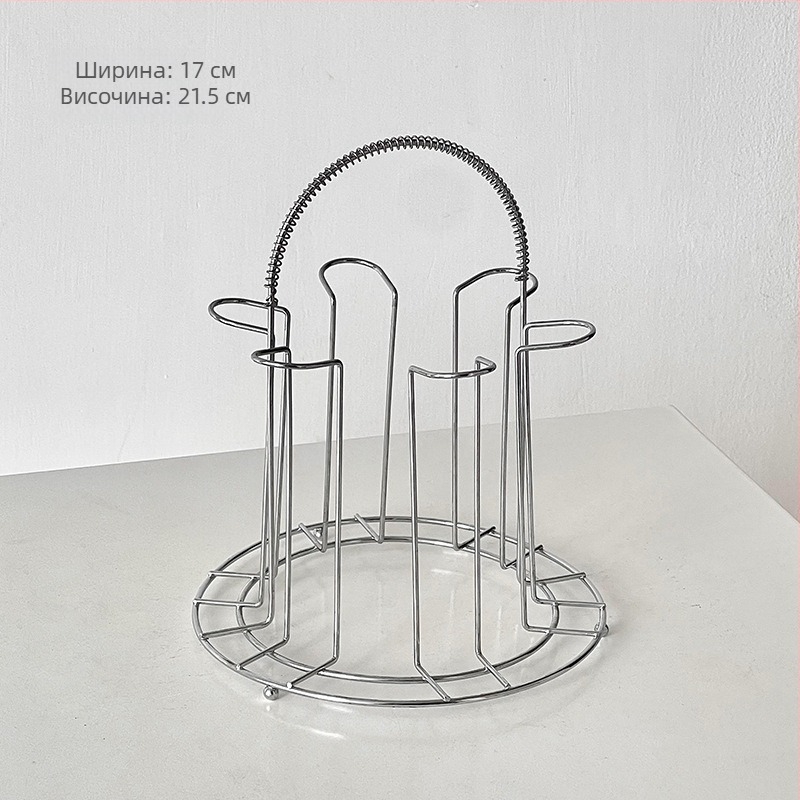 Barx държач за чаши за чай с дренаж и съхранение, окачващ държач за стъклени чаши, модерен стил простота, без пробиване