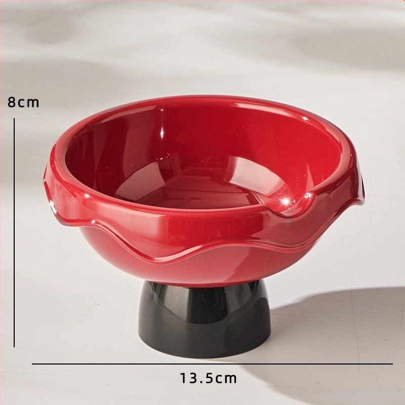 Плодова чиния за дома с двойнослойно отцеждане, пластмасова тава за сушени плодове и семена (PET+PP; Премиум качество; Нов китайски стил; Опростен стил)