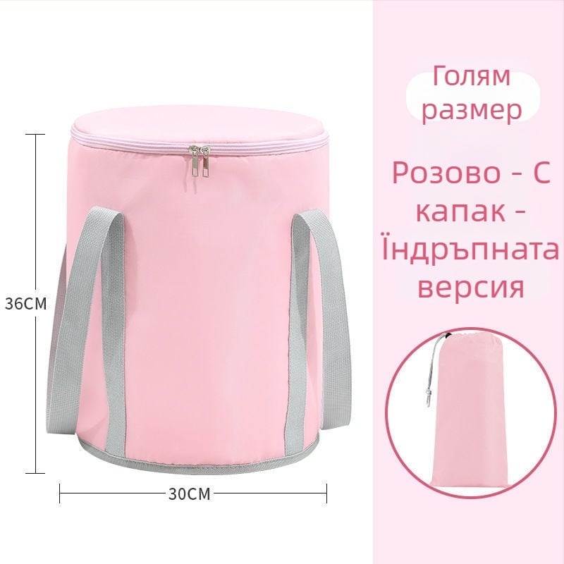 Кофа за вана за крака от брезент, сгъваем дизайн, за къпане на бебета