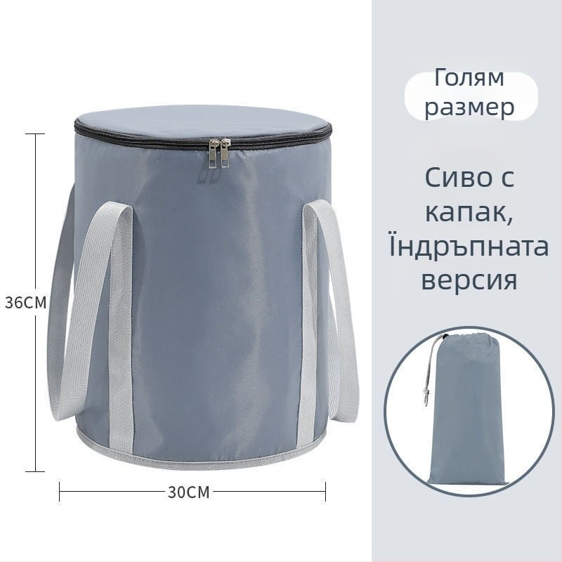 Кофа за вана за крака от брезент, сгъваем дизайн, за къпане на бебета