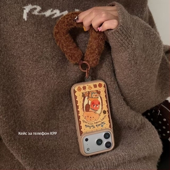 Калъф за iPhone с текстура на кожа – релефен дизайн Graffiti Chef Star Man, антипадане, мек гел материал, за Apple iPhone