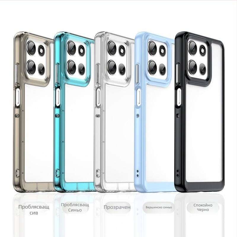 Кейс за телефон Moto G66Y/G66J/G56/G86/G100 Pro, TPU удароустойчив калъф със стойка и разсейване на топлината