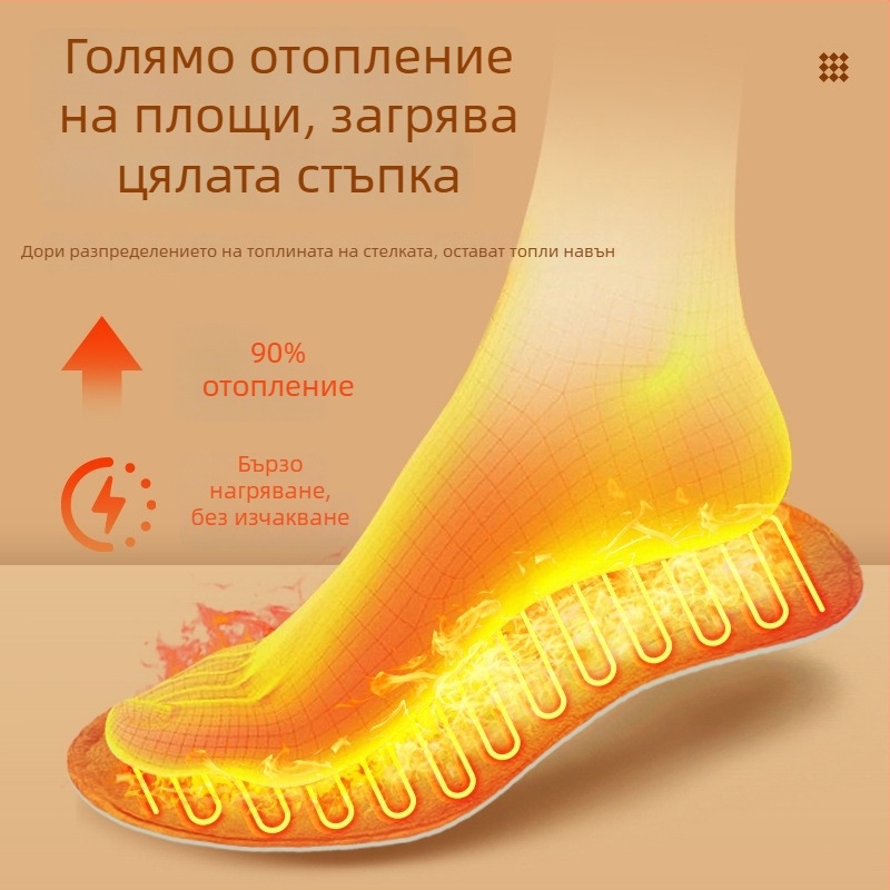 Xiangfutang Унисекс зареждащи се отопляващи високи обувки с пухена горна част, EVA подметка, USB захранване