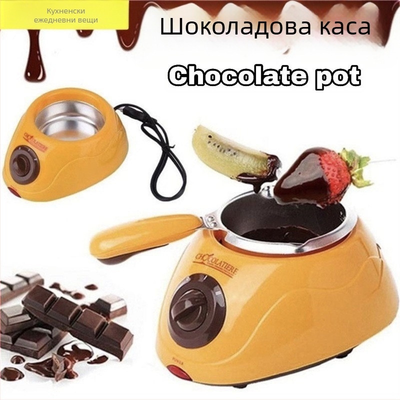 Пот за топене на шоколад с форми за масло, електрическо нагряване, единична или двойна тава, произход: Уензоу