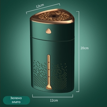 Увлажнител и пречиствател за въздуха за дома (ароматерапия, USB захранване, настолен, 31–40 м², 1 изход за мъгла)
