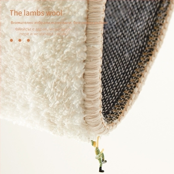 Подложка за баня за пода с профилиран полукръг, флорален модел, полиестерни влакна, машинно пране, за баня