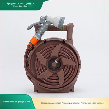 Комплект за високо налягане за измиване на автомобили със воден пистолет: пластмасова глава, PP ръкохватка, преносима рамка за маркуч, 90 g