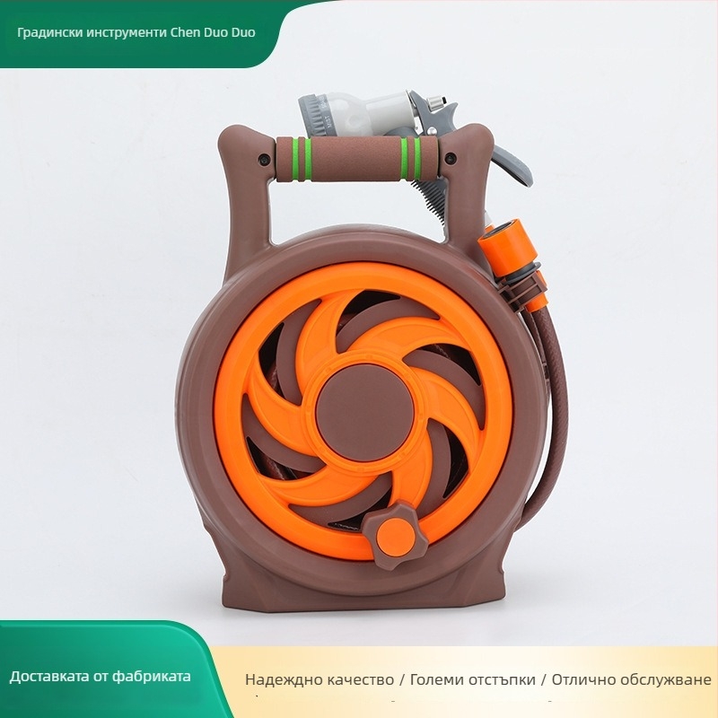 Комплект за високо налягане за измиване на автомобили със воден пистолет: пластмасова глава, PP ръкохватка, преносима рамка за маркуч, 90 g