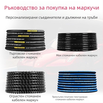 Автомивен високонапорен маркуч за вода с взривоустойчиво стоманено жило и износоустойчива текстилна обвивка (Материал: текстил; Тегло: 10 кг; Модел: Стоманено жило)