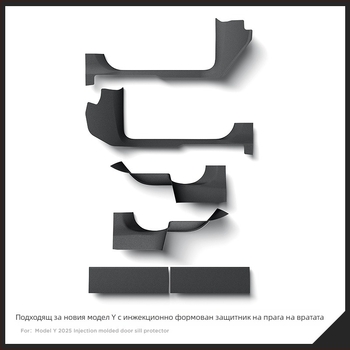 Zunduo Защита на праговете на Tesla Model Y с анти-удар педал за автоматична трансмисия