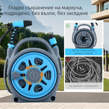 Градински накрайник за маркуч Tianwang Guard – нейлонов корпус, ABS интерфейс, ABS дюза, колоново пръскане, макс. налягане 5