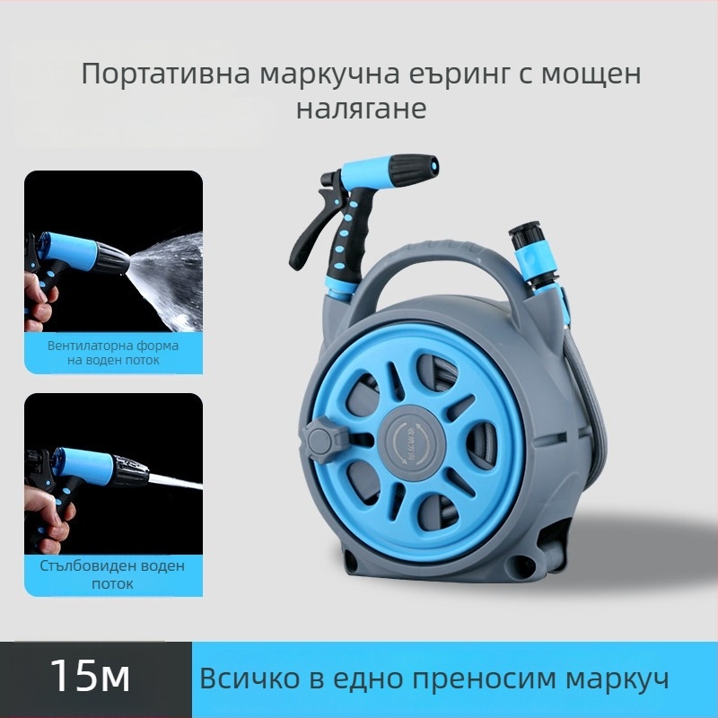 Градински накрайник за маркуч Tianwang Guard – нейлонов корпус, ABS интерфейс, ABS дюза, колоново пръскане, макс. налягане 5