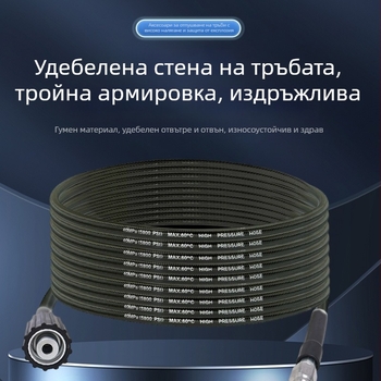 Високонапорен отпушвач за тръби за домашна употреба – нейлон и неръждаема стомана, 1,0 кг, интерфейс от цинков сплав, дюза от алуминий