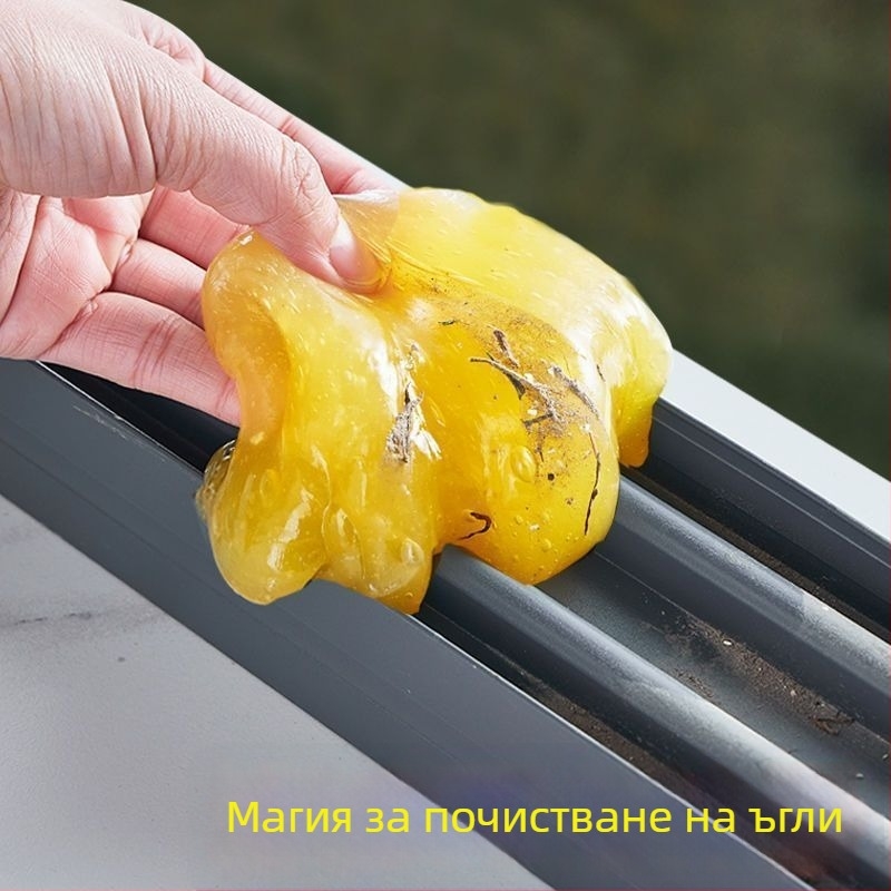 Инструмент за почистване на фуги по прозорци и стъкла | мек гел | премахва кал и прах от автомобилния интериор