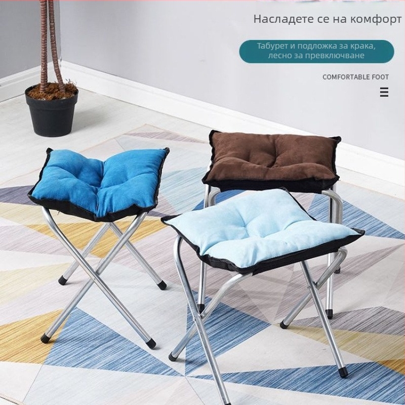 Офис подложка за крак - памучна, прост стил, несгъваема, за деца