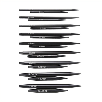 Комплект плетачни игли с разглобяеми дълги и къси кръгови игли; включва куки за плетене; марка Fu; обработка и персонализация по заявка.